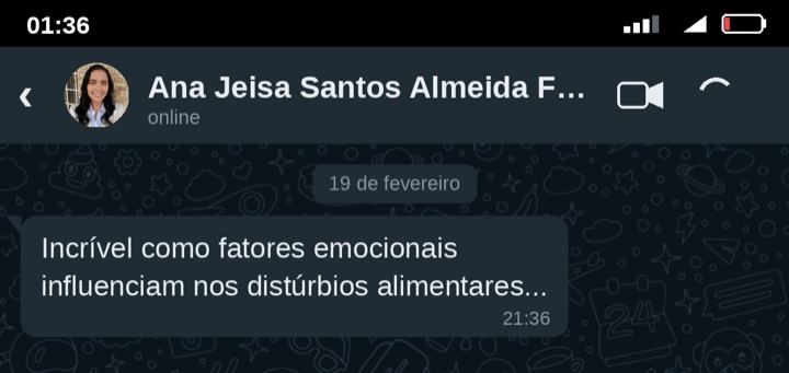Depoimento de Ana Jeisa Santos Almeida Freitas