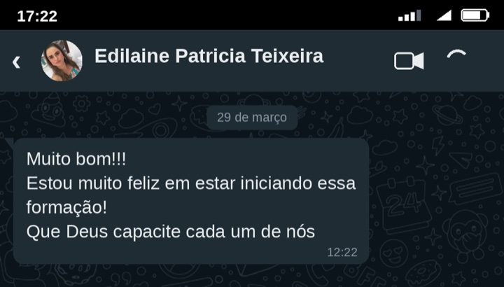 Depoimento de Edilaine Patricia Teixeira