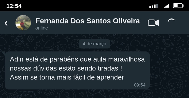 Depoimento de Fernanda dos Santos Oliveira