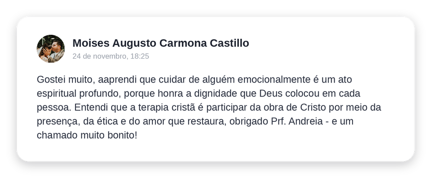 Depoimento de Moises Augusto Carmona Castillo