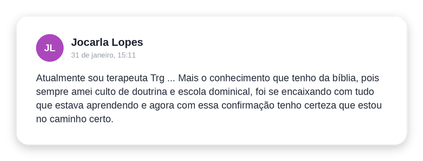 Depoimento de Jocarla Lopes