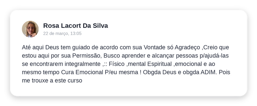 Depoimento de Rosa Lacort da Silva