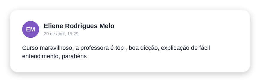 Depoimento de Eliene Rodrigues Melo